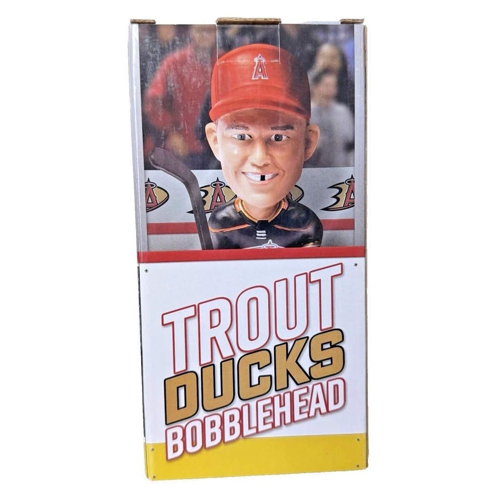 Mike‎ Trout Ducks Bobblehead 2019 Los Angeles Angels Anaheim Hockey SGA NEW